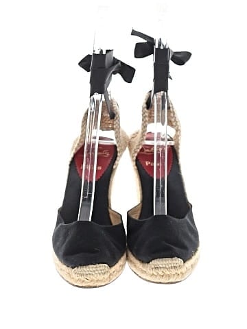 Christian Louboutin Canvas Brigitte Wedges (view 2)