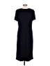 Talbots Solid Black Casual Dress Size L - photo 2