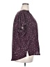 Monday Fun 100% Polyester Stars Purple Short Sleeve Blouse Size 2X - photo 4