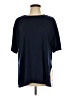 Unbranded Color Block Blue Short Sleeve T-Shirt Size L - photo 1