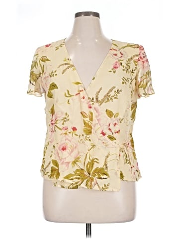 Maggy London Short Sleeve Silk Top (view 1)