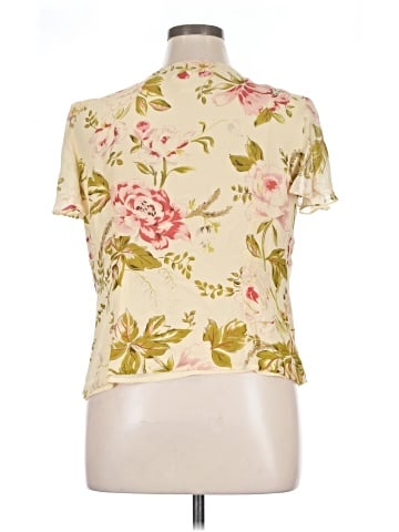 Maggy London Short Sleeve Silk Top (view 2)