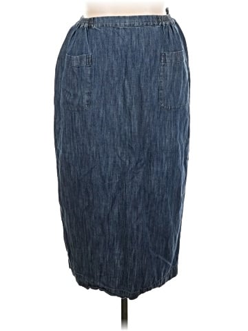 Eskandar Denim Skirt (view 1)
