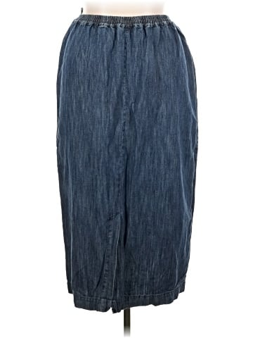 Eskandar Denim Skirt (view 2)