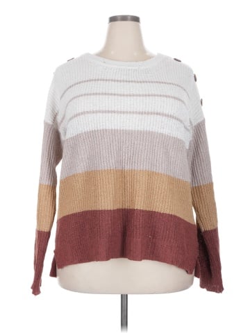 Pink Clover Pullover Sweater (view 1)