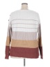 Pink Clover 100% Polyester Color Block Brown Pullover Sweater Size 2X - photo 2