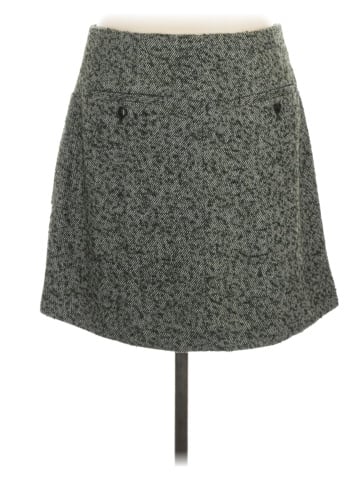Madewell Herringbone Wool Button-Front Mini Skirt (view 2)