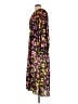 Topshop 100% Polyester Print Black Casual Dress Size 10 - photo 5
