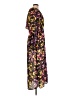 Topshop 100% Polyester Print Black Casual Dress Size 10 - photo 4