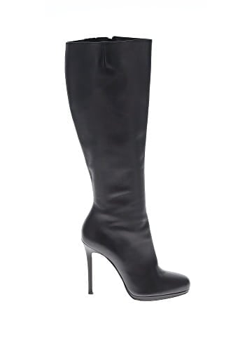 Christian Louboutin Leather Bourge Tall Boots 100mm (view 1)