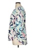 FDJ 100% Viscose Print Blue 3/4 Sleeve Blouse Size XL - photo 5