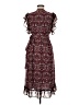 Max Studio 100% Polyester Paisley Burgundy Cocktail Dress Size M - photo 2