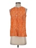 Ann Taylor LOFT 100% Rayon Orange Sleeveless Blouse Size XS (petite) - photo 1