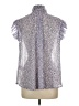 Chico's 100% Polyester Silver Sleeveless Blouse Size Lg (2) - photo 2