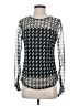 DKNY Silver Long Sleeve Blouse Size S - photo 1