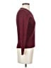 Karen Scott 100% Cotton Burgundy Pullover Sweater Size XS - photo 4
