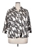 212 Collection Silver 3/4 Sleeve Button-Down Shirt Size 2X - photo 1