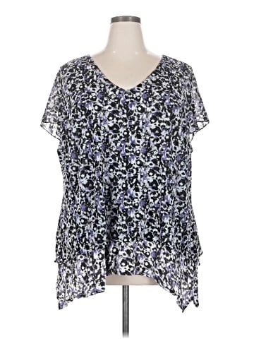 Simply Vera Vera Wang Short Sleeve Blouse (view 1)