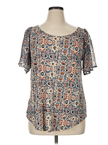 Lucky Brand Short Sleeve Blouse (view 1)