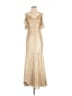 Watters 100% Polyester Metallic Gold Cocktail Dress Size S - photo 1