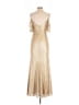 Watters 100% Polyester Metallic Gold Cocktail Dress Size S - photo 2