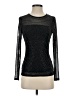 Ember 100% Polyester Black Long Sleeve Top Size S - photo 1