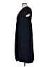 Essentials by ABS Solid Black Blue Casual Dress Size L - photo 5