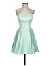 B. Darlin Solid Green Cocktail Dress Size 11 - 12 - photo 1