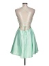 B. Darlin Solid Green Cocktail Dress Size 11 - 12 - photo 2