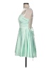 B. Darlin Solid Green Cocktail Dress Size 11 - 12 - photo 5