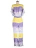 Raga Print Purple Jumpsuit Size M - photo 2