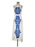 Sabine 100% Polyester Graphic Blue Cocktail Dress Size S - photo 1