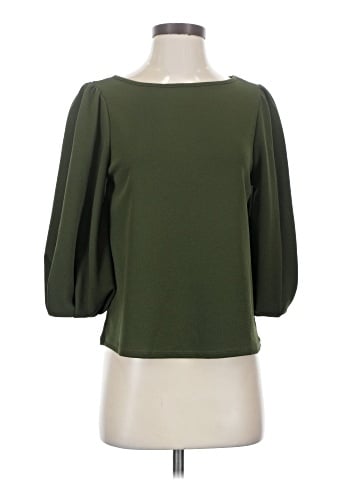 Green Envelope 3/4 Sleeve Blouse (view 1)