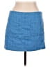 H&M 100% Polyester Tweed Blue Casual Skirt Size 12 - photo 1