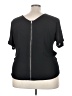 ING 100% Polyester Black Short Sleeve Top Size 3X - photo 2
