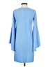Aqua Solid Blue Casual Dress Size S - photo 2