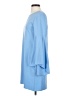 Aqua Solid Blue Casual Dress Size S - photo 5