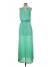 City Triangles Solid Green Casual Dress Size S - photo 1