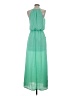 City Triangles Solid Green Casual Dress Size S - photo 2