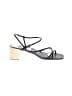 Dolce Vita Solid Black Gray Sandals Size 9 1/2 - photo 1