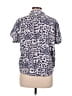 Hayden 100% Rayon Animal Print Blue Short Sleeve Blouse Size L - photo 2
