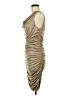 Express 100% Polyester Tan Cocktail Dress Size M - photo 5