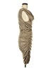 Express 100% Polyester Tan Cocktail Dress Size M - photo 4