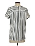 Ann Taylor LOFT 100% Polyester Stripes Ivory Short Sleeve Blouse Size XS - photo 2