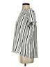 Ann Taylor LOFT 100% Polyester Stripes Ivory Short Sleeve Blouse Size XS - photo 5