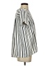 Ann Taylor LOFT 100% Polyester Stripes Ivory Short Sleeve Blouse Size XS - photo 4