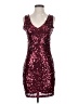 Unbranded 100% Polyester Burgundy Cocktail Dress Size S - photo 1