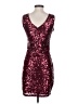 Unbranded 100% Polyester Burgundy Cocktail Dress Size S - photo 2