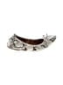 White Mountain Animal Print Silver Flats Size 8 1/2 - photo 1
