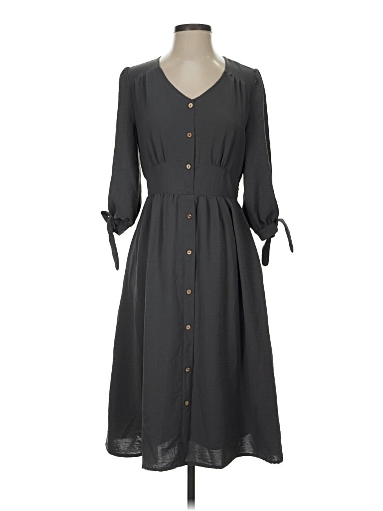 Pre-owned Polagram Casual Dress In Gray